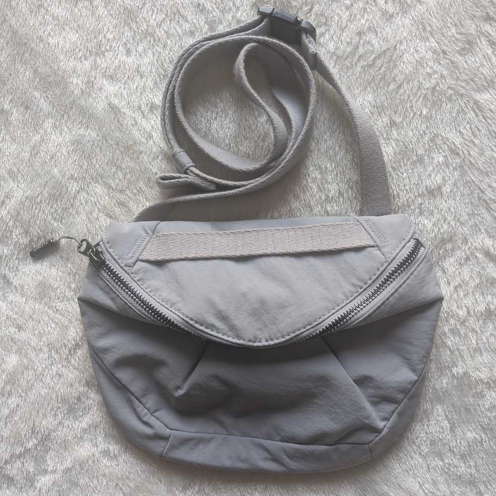 Athleta Light Lavender Gray Crossbody Bag